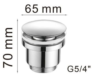 Донный клапан Haiba HB64 хром Донный клапан Haiba HB64 хром