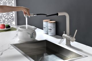 Смеситель для кухни Paulmark Serpentine Se213222-BE бежевый Смеситель для кухни Paulmark Serpentine Se213222-BE бежевый