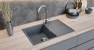 Кухонная мойка Ulgran Quartz Prima 750-10 песок