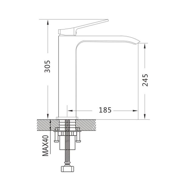 Смеситель для раковины Shevanik S4111 хром