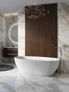 Ванна из искусственного камня Cezares Белладжо (Bellagio) CZR-BELLAGIO-170-80-56-SSB 170x80 см