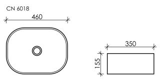 Раковина Ceramica Nova Element CN6018 46см белый Раковина Ceramica Nova Element CN6018 46см белый