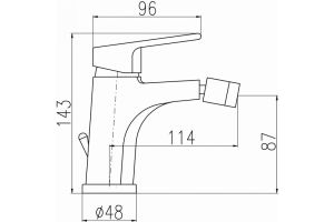Смеситель для биде Rav Slezak Colorado CO145.5KZ золото