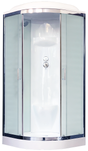 Душевая кабина Royal Bath HK стекло белое/матовое 100x100см RB100HK6-WC-CH