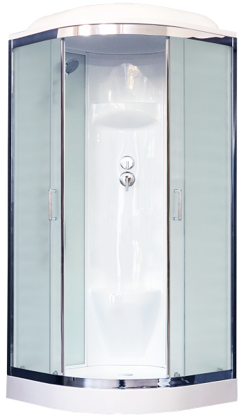 Душевая кабина Royal Bath HK стекло белое/матовое 100x100см RB100HK6-WC-CH