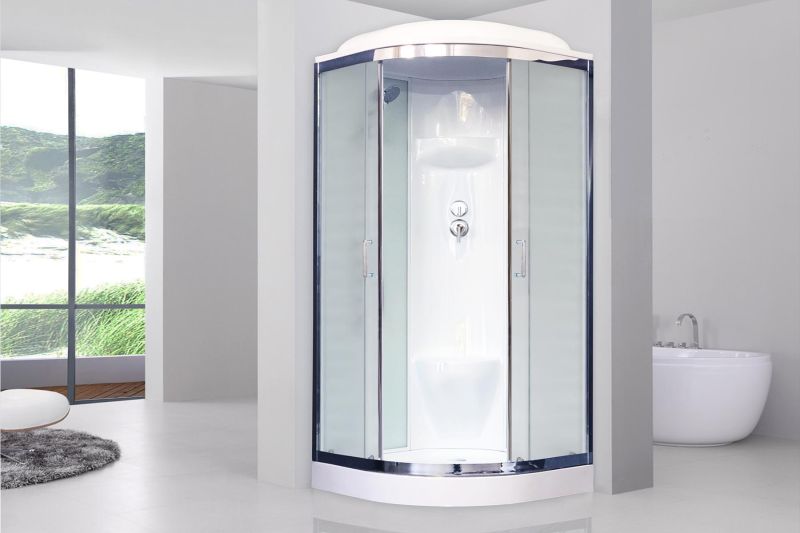 Душевая кабина Royal Bath HK стекло белое/матовое 100x100см RB100HK6-WC-CH