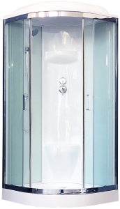 Душевая кабина Royal Bath HK стекло белое/прозрачное 100x100см RB100HK6-WT-CH