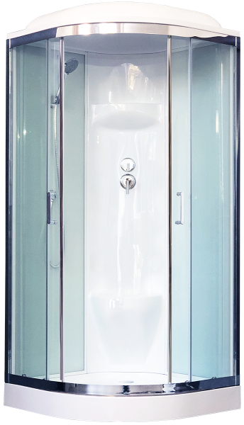 Душевая кабина Royal Bath HK стекло белое/прозрачное 100x100см RB100HK6-WT-CH