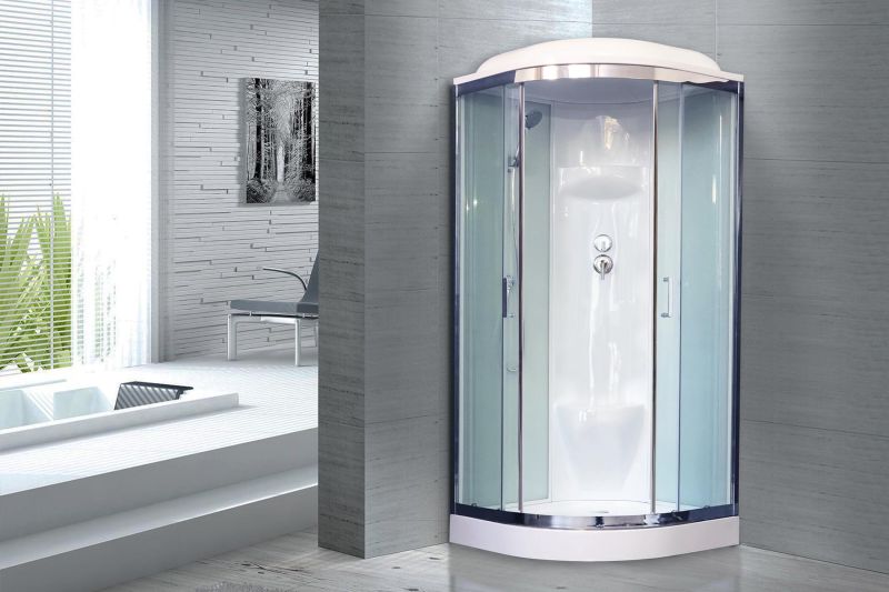Душевая кабина Royal Bath HK стекло белое/прозрачное 100x100см RB100HK6-WT-CH