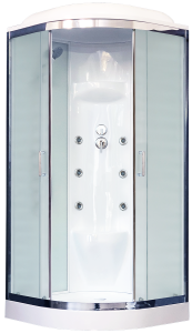 Душевая кабина Royal Bath HK стекло белое/матовое 100x100см RB100HK7-WC-CH