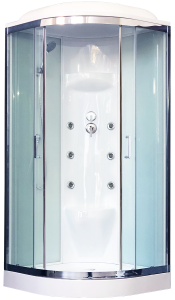 Душевая кабина Royal Bath HK стекло белое/прозрачное 100x100см RB100HK7-WT-CH