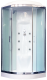Душевая кабина Royal Bath HK стекло белое/прозрачное 100x100см RB100HK7-WT-CH