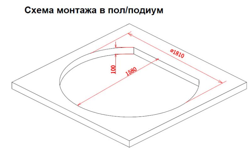 Акриловая ванна Gemy G9053 K 185x162x74 Акриловая ванна Gemy G9053 K 185x162x74