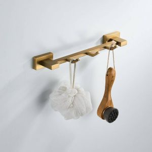 Планка с крючками Shevanik SG5631G золотой сатин
