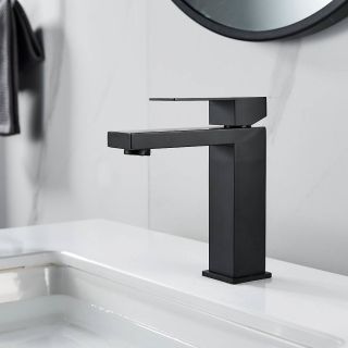 Смеситель для раковины Shevanik S7001H чёрный Смеситель для раковины Shevanik S7001H чёрный