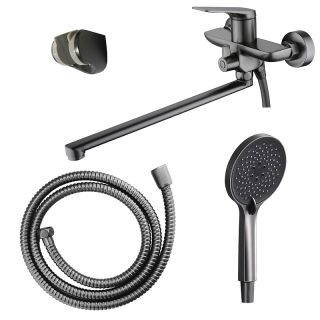 Смеситель для ванны Azario Lursy AZ-K1749GR графит