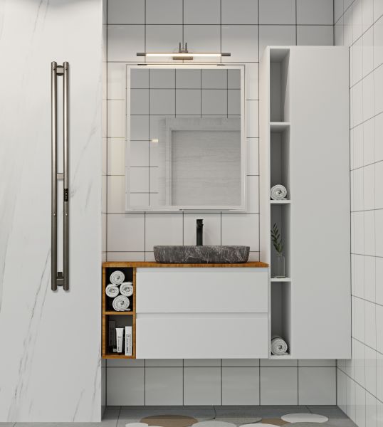 Полотенцесушитель электрический Indigo Style LSE120-10GFMRt 120x10 см графит металлик