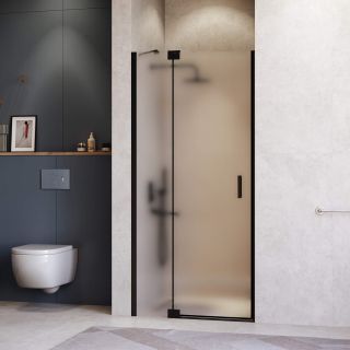 Душевая дверь RGW HO-014B 350601413-24 130 см профиль чёрный стекло матовое-сатинат