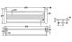 Полка для полотенец Rose RG1608H 61см чёрный