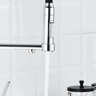 Смеситель для кухни Haiba HB76854 чёрный/хром Смеситель для кухни Haiba HB76854 чёрный/хром