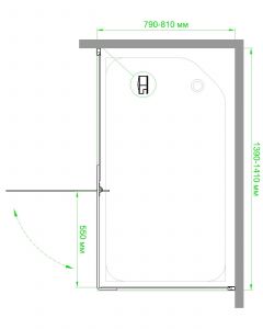 Душевой уголок Royal Bath HPV RB8140HPV-T 140x80см белый