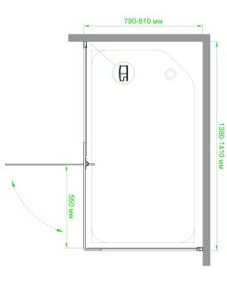 Душевой уголок Royal Bath HPV RB8140HPV-C 140x80см белый