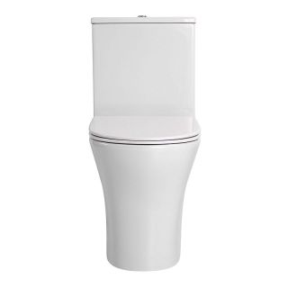 Унитаз-компакт Azario Reina AZ-2785T безободковый торнадо белый