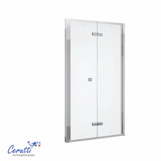 Душевая дверь в нишу Ceruttispa BELLA D101F 100 см профиль хром стекло матовое