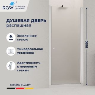 Душевая дверь RGW Dolphin TN-03 54930309-101 90 см профиль хром стекло фабрик