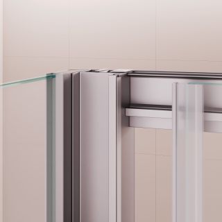 Душевой уголок RGW PA-74 PA-14 + Z-050-2 410874180-11 180x100 см профиль хром стекло прозрачное