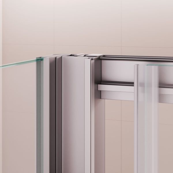 Душевой уголок RGW PA-74 PA-14 + Z-050-2 410874140-11 140x100 см профиль хром стекло прозрачное