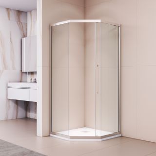 Душевой уголок RGW PA-86 38088600-11N 100x100 см профиль хром стекло прозрачное