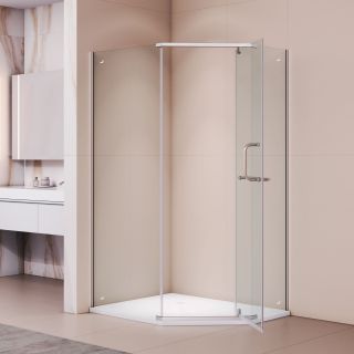 Душевой уголок RGW PA-091 35089180-11 80x100 см профиль хром стекло прозрачное