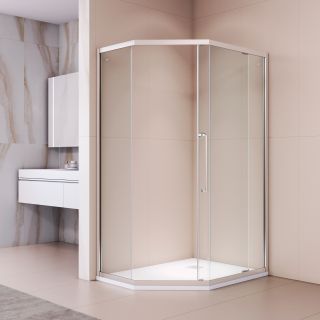 Душевой уголок RGW PA-86 38088602-11N 100x120 см профиль хром стекло прозрачное