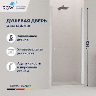 Душевая дверь RGW Dolphin TN-03 54930309-11 90 см профиль хром стекло прозрачное