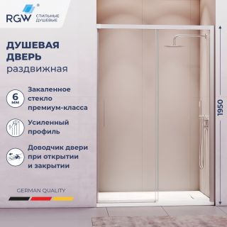 Душевая дверь RGW LE-12 34121218-11 180 см профиль хром стекло прозрачное