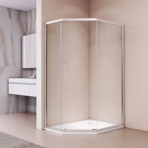 Душевой уголок RGW PA-86 38088602-11N 100x120 см профиль хром стекло прозрачное