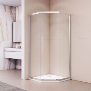 Душевой уголок RGW PA-86 38088600-11N 100x100 см профиль хром стекло прозрачное