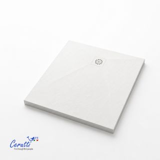 Душевой поддон Ceruttispa  Q9090SSW искусственный камень 90х90 см
