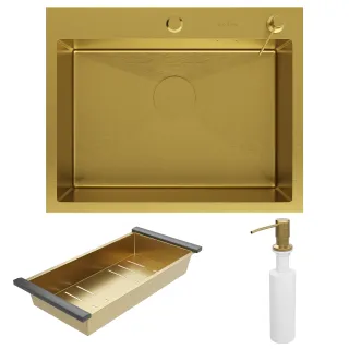 Кухонная мойка Roxenbath Simple 60 560220-60G золото