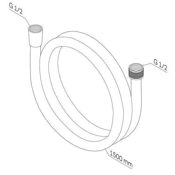 Шланг для душа 150 AM.PM F0415B00 хром
