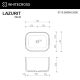 Раковина WHITECROSS Lazurit 0713.050040.200S 50 см белый матовый