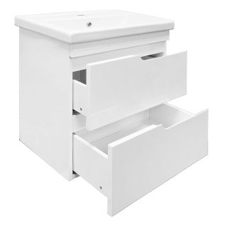 Тумба с раковиной Azario Kantri CS00097248 60 см белый глянец