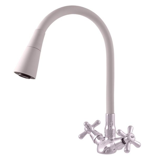 Смеситель для кухни Rav Slezak Morava Retro MK120.5/13S хром белый