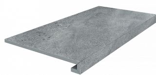 Керамогранит Kerama Marazzi DD602300R\GCA Ступень угловая клееная Про Матрикс серый темный  33x33x1,1