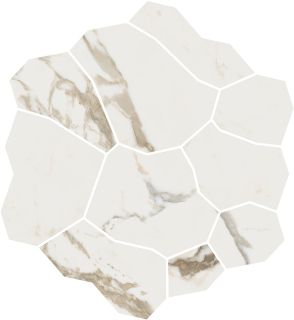 Керамогранит Kerama Marazzi KMD2HID022GR Декор Марсель наборный белый матовый обрезной 31,5x34,2x0,9