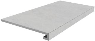 Керамогранит Kerama Marazzi SG850292R\GCF Ступень клеёная Монте Тиберио серый лаппатированный 33x80x0,9