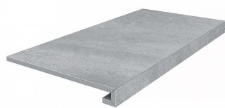 Керамогранит Kerama Marazzi DD602200R\GCA Ступень угловая клееная Про Матрикс серый  33x33x1,1