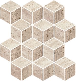 Керамогранит Kerama Marazzi KMD2MSA008GR Декор Про Травертин мозаичный бежевый светлый матовый обрезной 30x30x0,9