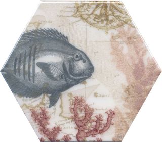 Плитка Kerama Marazzi HGD\A335\24020 Керамический декор 20x23,1x0,69 Эль Салер глянцевый